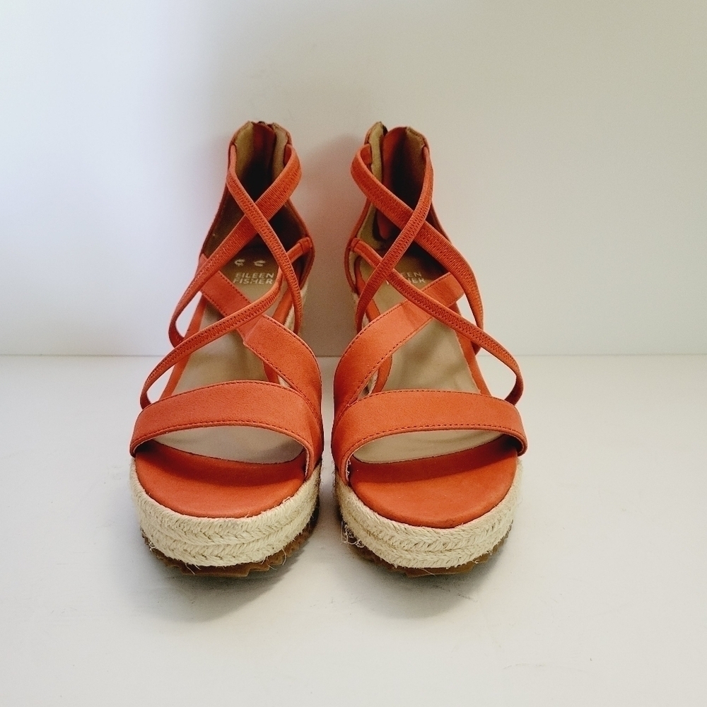NEW Eileen Fisher Wanda Zip Back Espadrilles Size 7 - Picture 2 of 6